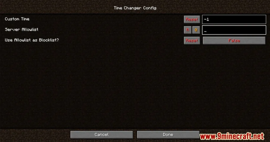 Time Changer Mod screenshot 2
