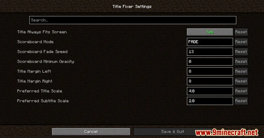 Title Fixer Mod screenshot 2 showing mod in action