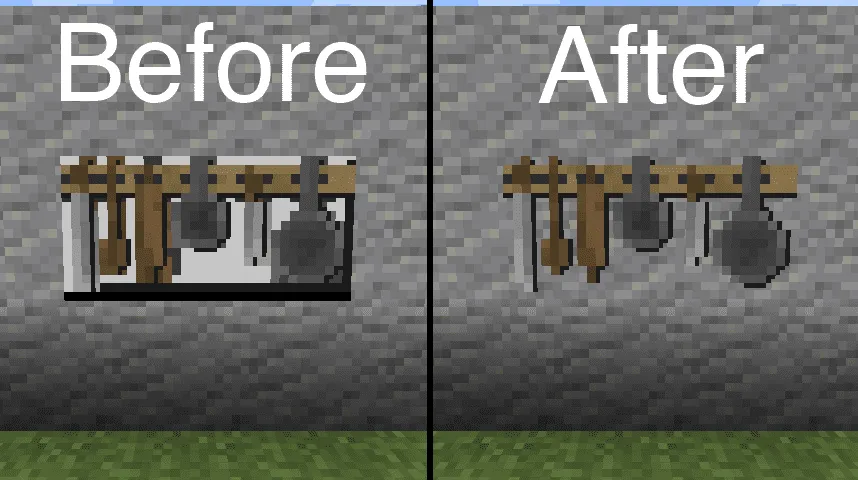 Transparent Mod screenshot 1 showing mod in action