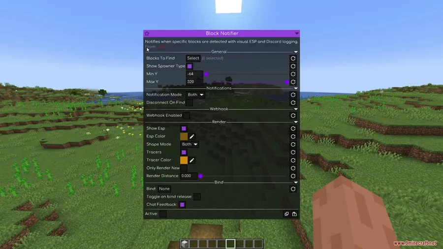 Zinc Client Mod screenshot 2 showing mod in action