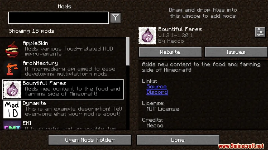 Bountiful Fares Mod screenshot 1 showing mod in action
