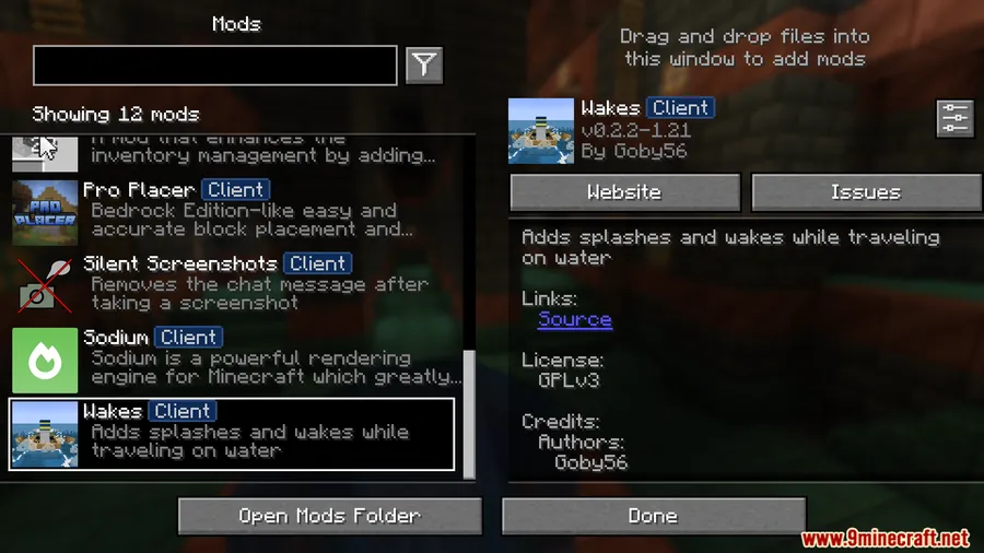 Satin Free Wakes Mod screenshot 1