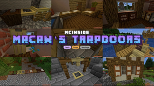 Macaws Trapdoors Mod (1.21.11, 1.20.1) – More Types of Trapdoors