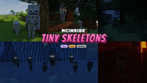 Tiny Skeletons Mod (1.21.11, 1.20.1) – New Baby Skeletons