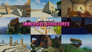 Immersive Structures Mod (1.21.11, 1.20.1) – Over 30 Unique Structures