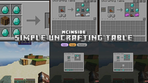 Simple Uncrafting Table Mod (1.20.1) – Crafting Was Reversed