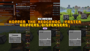 Hopper The Hedgehog Mod (1.21.11, 1.20.1) – Speeds Up Item Transfer
