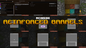 Reinforced Barrels Mod (1.21.11) – Barrels In Many Other Materials