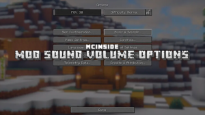 Mod Sound Volume Options (1.21.11) – Individual Sound Adjustment