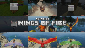 Wings Of Fire Mod (1.21.1, 1.20.1) – Rideable Phoenix Mounts