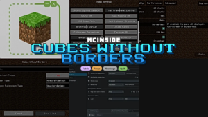 Cubes Without Borders Mod (1.21.11) – Borderless Fullscreen Window