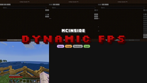 Dynamic FPS Mod (1.21.11, 1.20.6) – Best Fps Boosting
