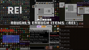 Roughly Enough Items (REI) Mod (1.21.11, 1.20.6) – Gameplay Upgrade