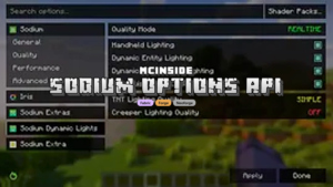 Sodium Options API Mod (1.21.5, 1.20.1) – Sodium Options Enhancement