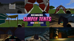 Simply Tents Mod (1.21.11) – Set Up Camps While Traveling The World