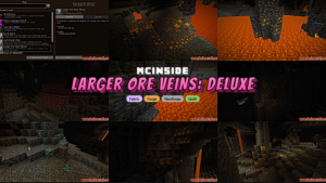 Larger Ore Veins Deluxe Mod (1.21.11) – Resource-Rich Adventures