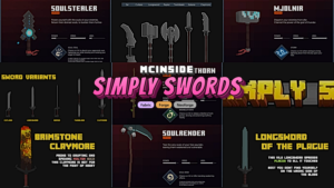 Simply Swords Mod (1.21.1) – Weapon Progression And Combat Styles