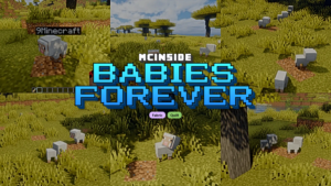 Babies Forever Mod (1.20.1) – Prevent Mobs From Growing