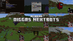 Diggas Nextbots Mod (1.20.1, 1.19.2) – Scary 2D Hunters