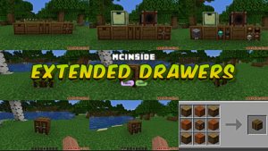 Extended Drawers Mod (1.21.11, 1.20.1) – Store A Lot Of Items