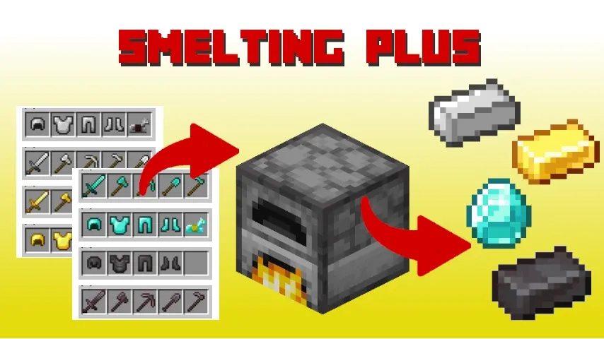 Smelting Plus Mod (1.21.11) Screenshot