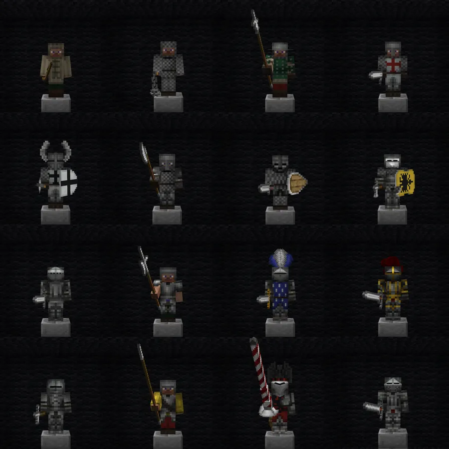 Epic Knights: Shields Armor and Weapons Mod (1.21.1) Screenshot