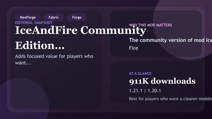 IceAndFire Community Edition Mod (1.21.1) Screenshot