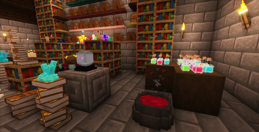 Magic Vibe Decorations (Crystals, Halloween) Mod (1.21.11) Screenshot