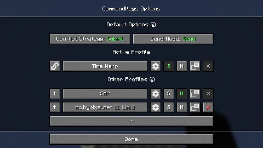 Command Keys Mod (26.1.1) Screenshot