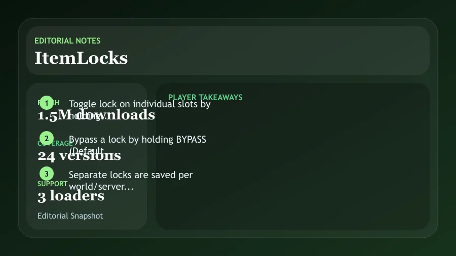 ItemLocks Mod (26.1) Screenshot
