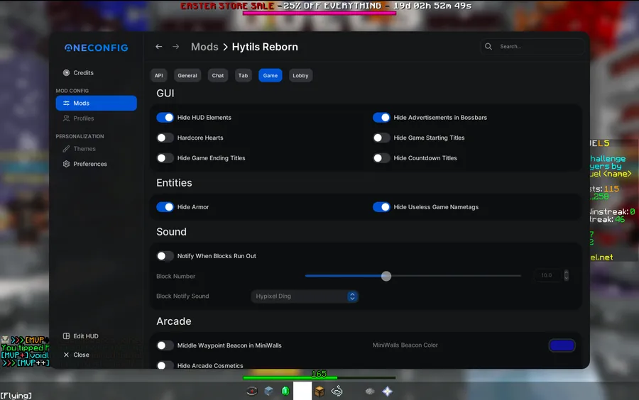 Hytils Reborn Mod (1.8.9) Screenshot