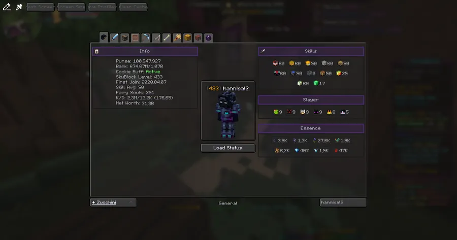 SkyBlock Profile Viewer Mod (26.1.1) Screenshot