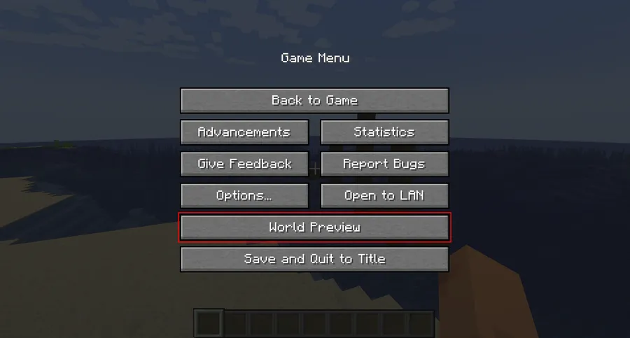 World Preview Mod (1.21) Screenshot