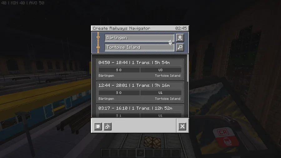 Create Railways Navigator Mod (1.21.1) Screenshot
