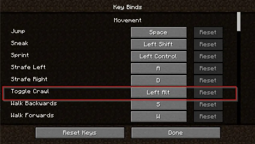 Crawl on Demand Mod (26.1) Screenshot