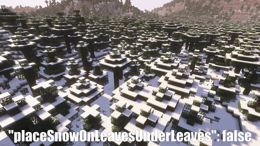 Simple Snowy Fix (Forge / Fabric) Mod (26.1-snapshot-11) Screenshot