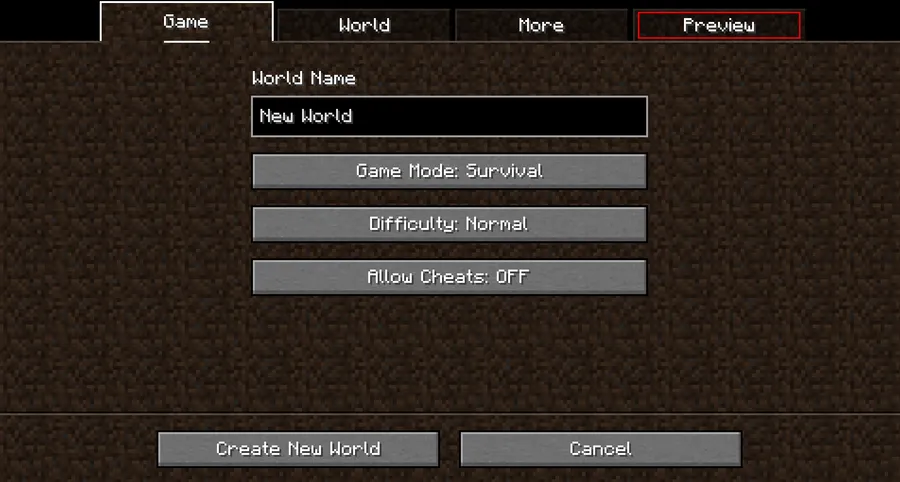 World Preview Mod (1.21) Screenshot