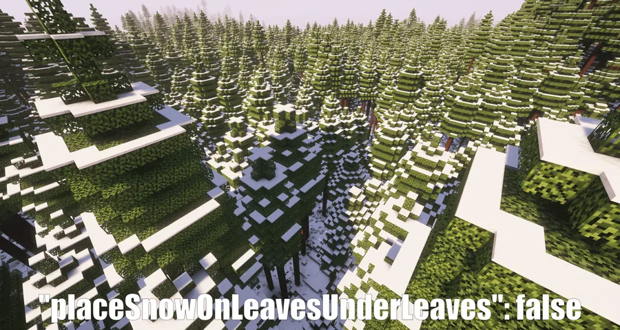 Simple Snowy Fix (Forge / Fabric) Mod (26.1-snapshot-11) Screenshot