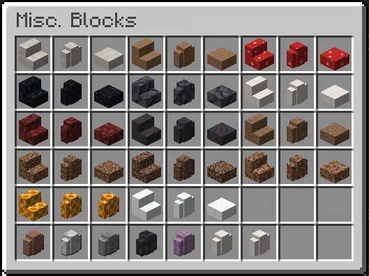 More Slabs Stairs & Walls Mod (1.21.1) Screenshot