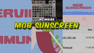 Mob Sunscreen Mod (1.21.11) – Prevent Mobs from Burning in Sunlight