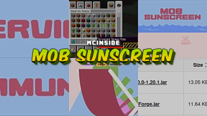 Mob Sunscreen Mod (1.21.11) - thumbnail