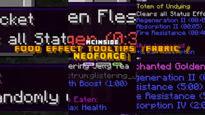 Food Effect Tooltips [Fabric / NeoForge] Mod (26.1.1) - thumbnail