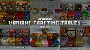 Variant Crafting Tables Mod (1.20.4, 1.20.3) - Unique Crafting Tables