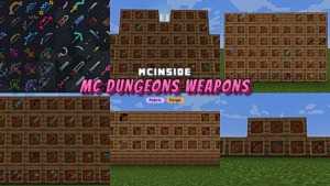 MC Dungeons Weapons Mod (1.20.1, 1.20) - Top Tier Weapons