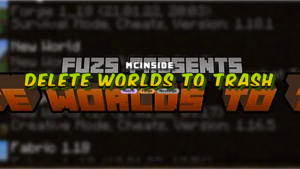 Delete Worlds To Trash Mod (26.1.1, 1.20.4) – Move to Recycle Bin