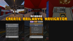 Create Railways Navigator Mod (1.21.1, 1.20.1) - Enhanced Railway