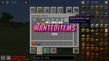 WantedItems Mod