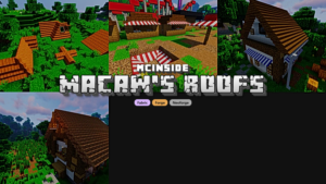 Macaw's Roofs Mod (1.21.11) – Make a Sloped Roof Without Using Stairs