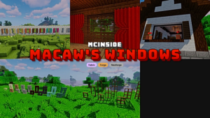 Macaw's Windows Mod (1.21.11) – Windows with All Logs Variations