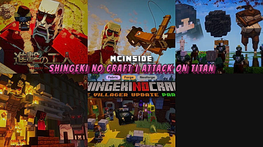 Shingeki no Craft | Attack on Titan Mod (1.21.11) - thumbnail